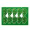HASL Lead Free FR4 Double Sided PCB , Green Solder Mask PCB White Silkprint